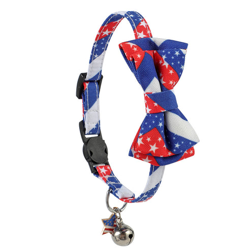 Cat Collars Bow Tie 4th of July Independence Day